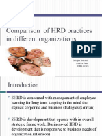 Comparison of HRD Practices