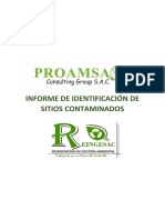 Informe de Sitios Contaminados Nuevo Modelo