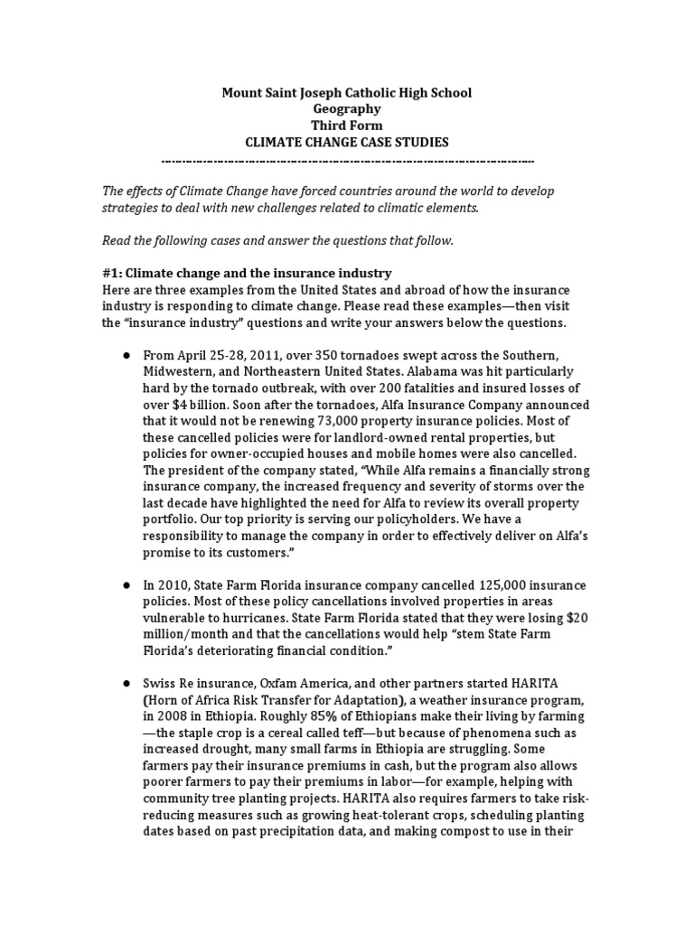 Climate Change Adaptation Case Studies | PDF | Levee | Roof