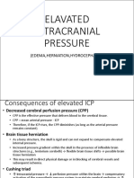 Elavated Intracranial Pressure: (Edema, Herniation, Hydrocephalus)