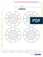 Addition Circle Drill Worksheet