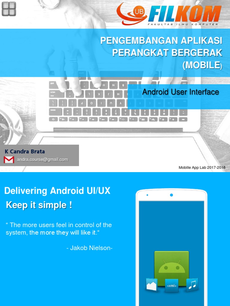 Delivering Android UI/UX | PDF | User Interface | Mobile App