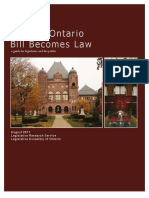 How An Ontario Bill Becomes Law