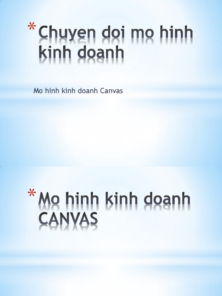 Canvas Mo Hinh Kinh Doanh | PDF - Scribd