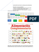 Alimentación complementaria niños 6-8 meses