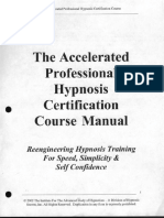 Accelerated Professional Hypnosis Certification Course Manual