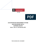 ACE Confined Space Entry Procedures