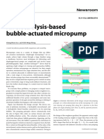 An Electrolysis-Based Bubble-Actuated Micropump: Cheng-Hsien Liu and Chih Ming Cheng