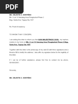 Proof of Residency