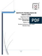 Reacciones Químicas y Características