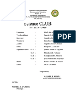 Science CLUB: A. Pascual Elementary School