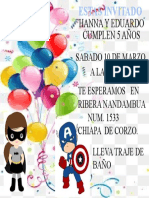 Invitacion 5 Años