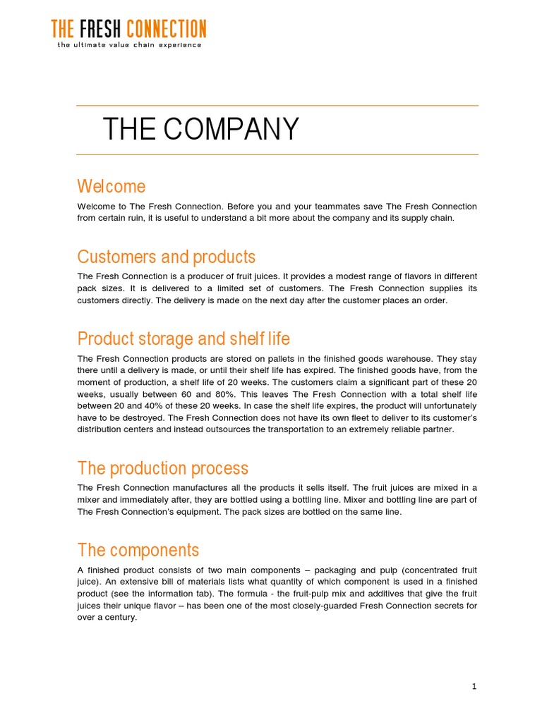 Managing KPIs in The Fresh Connection | PDF | Shelf Life | Supply Chain