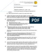 Thermodynamics tutorial problems on processes, properties and cycles