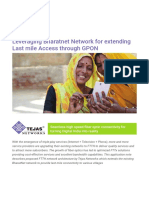 Leveraging Bharatnet Network For Extending Last Mile Access Through Gpon