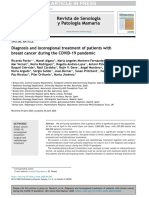 Diagnosis and locoregional treatment of patients with breast cancer during the COVID-19 pandemic