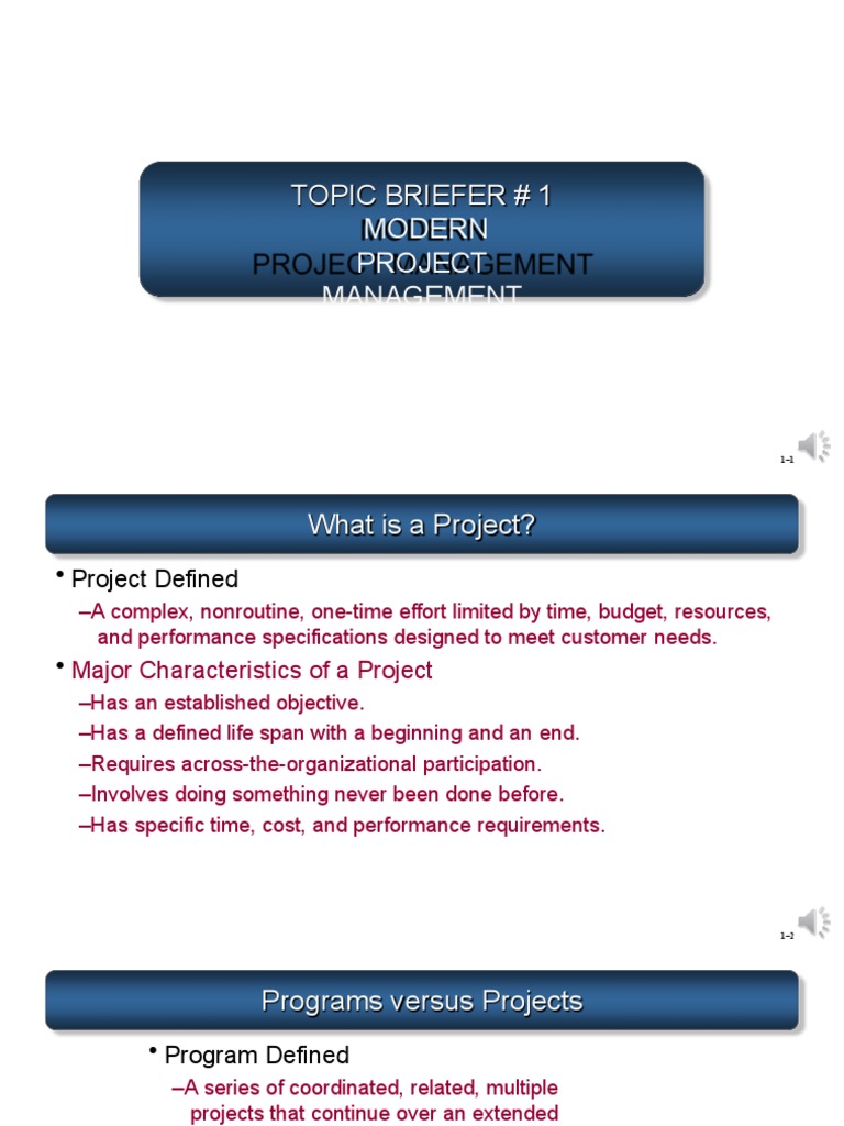 01-Modern Project Management | PDF | Career & Growth | Business