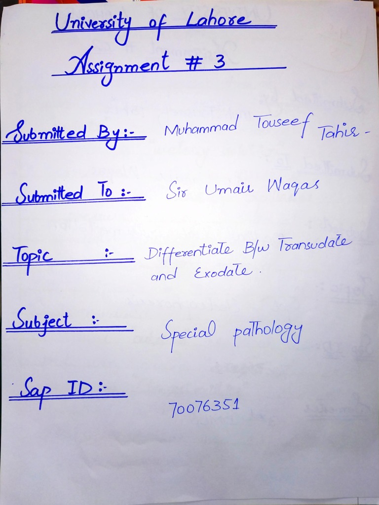 Difference Between Exudate and Transudate | PDF