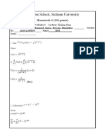 Business Calculus (I) Homework-6 (A)