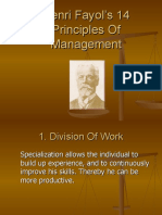 Hanry Fayol Management Principles