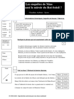 Fiche de Lecture Qui A Cassé Le Miroir Du Roi-Soleil