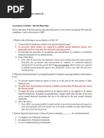 MC On Interim Reporting