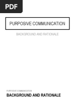 Purposive Communication: Background and Rationale