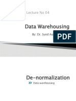 Data Warehousing: Lecture No 04