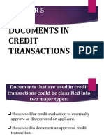Documents in Credit Transactions
