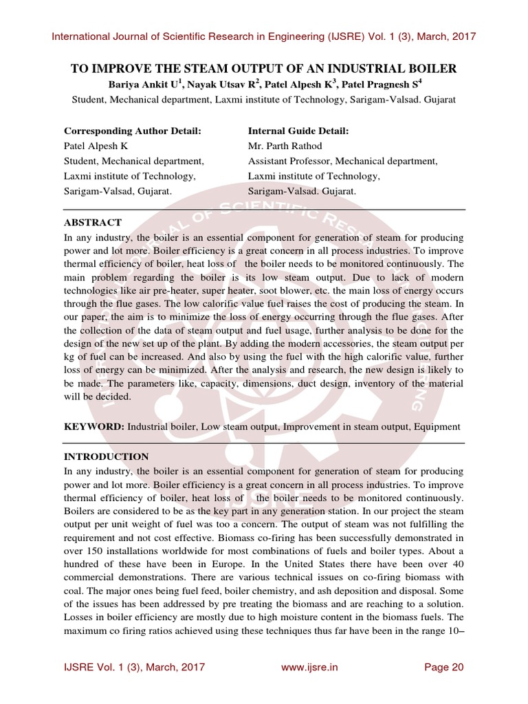 How To Improve Boiler Efficiency PDF Fuels Boiler