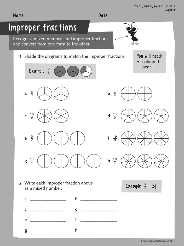 Fractions-Improper Colouring | PDF