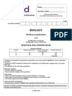 (VCE Biology) 2018 ACED Unit 3/4 Exam