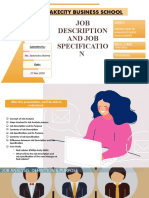 IHRM (Job Description and Job Specification)