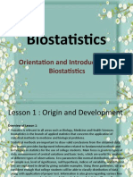 BioStatistics Lesson 1