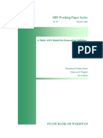 SBP Working Paper Series: A Thick ANN Model For Forecasting Inflation