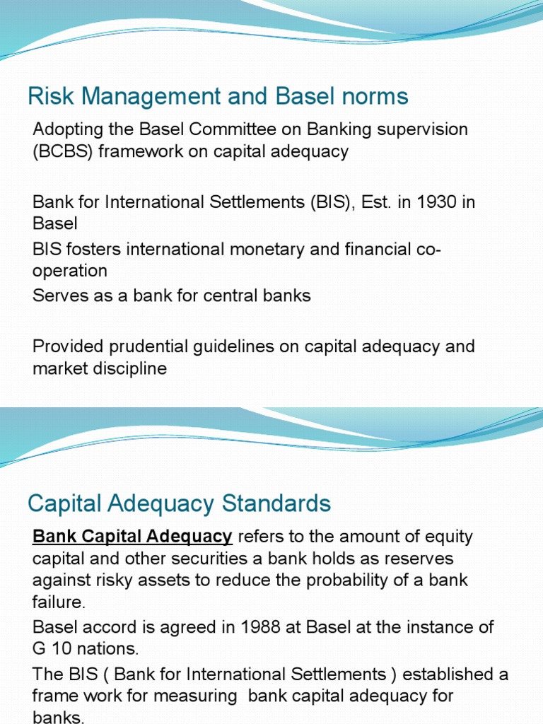 Basel Norms and Capital Adequacy Standards | PDF | Capital Requirement ...