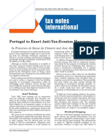 Portugal To Enact Anti-Tax-Evas - Da Camara, Francisco de Sousa