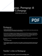 Heutagogy, Peeragogy & Cybergogy Approaches