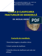 CLINICA Si CLASIFICAREA FRACTURILOR DE MANDIBULA