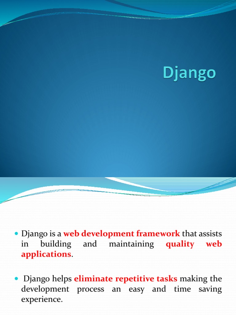 Django MCA - PDF | PDF | Web Application | World Wide Web