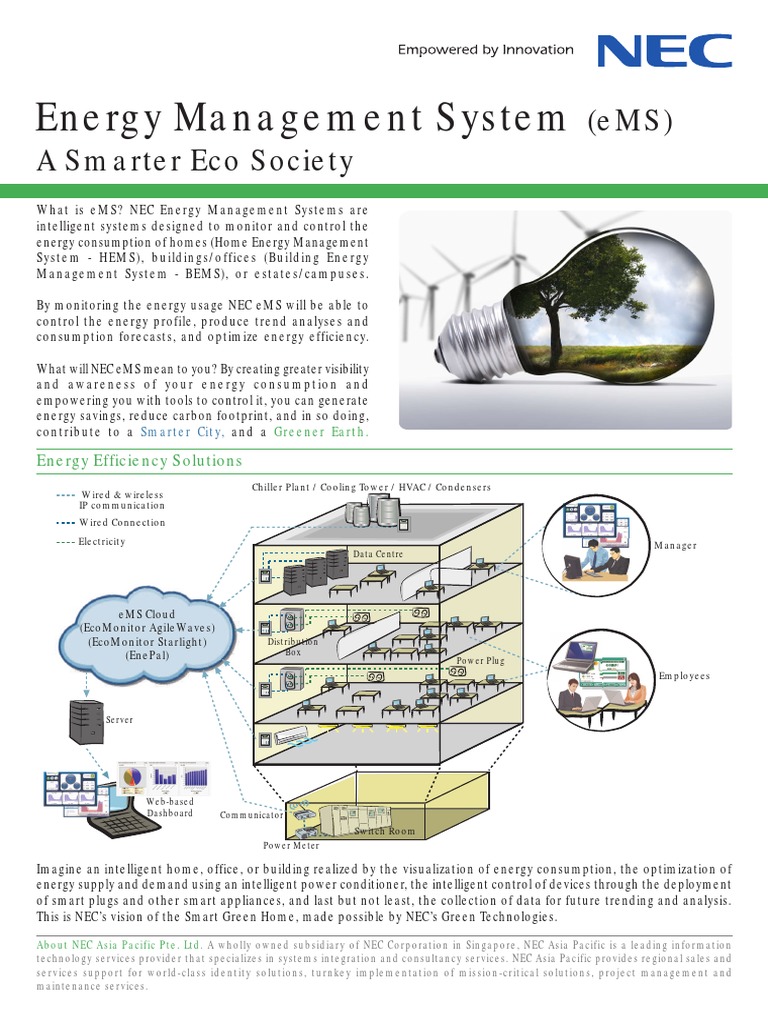 Energy Management System: (eMS) A Smarter Eco Society | PDF | Efficient ...