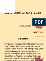 (Kel.3) Aspek Spiritual Pada Lansia
