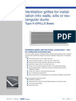 Ventilation Grilles For Instal Lation Into Walls, Sills or Rec Tangular Ducts