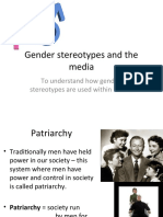 Lesson 3 - Gender Stereotypes and The Media
