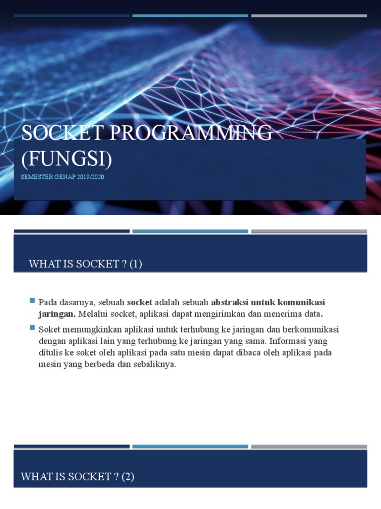 Panduan Lengkap Socket Programming | PDF