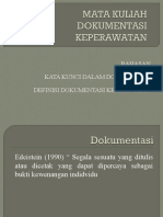 Dokumentasi Keperawatan Definisi dan Kata Kunci