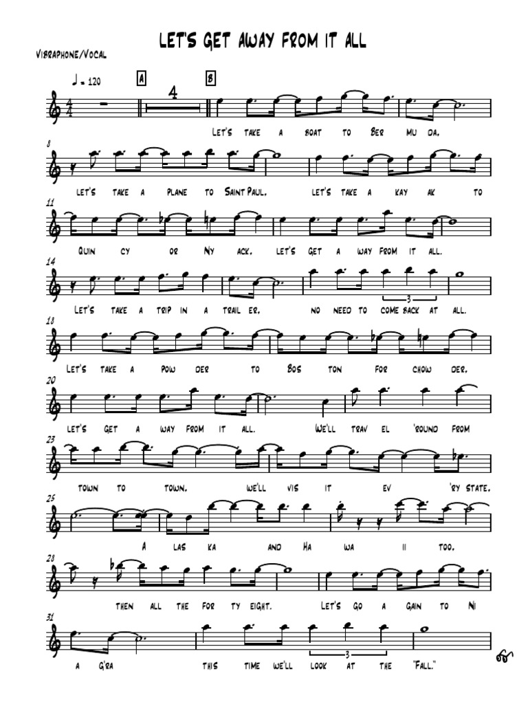 Lets Get Away From It All - FULL Big Band - Frank Sinatra | PDF