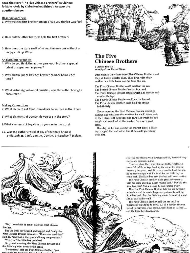 the five chinese brothers story