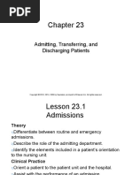 Chapter 23 Admitting and Discharging Patients