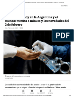 Coronavirus hoy en la Argentina y el mundo_ minuto a minuto y las novedades del 2 de febrero - LA NACION